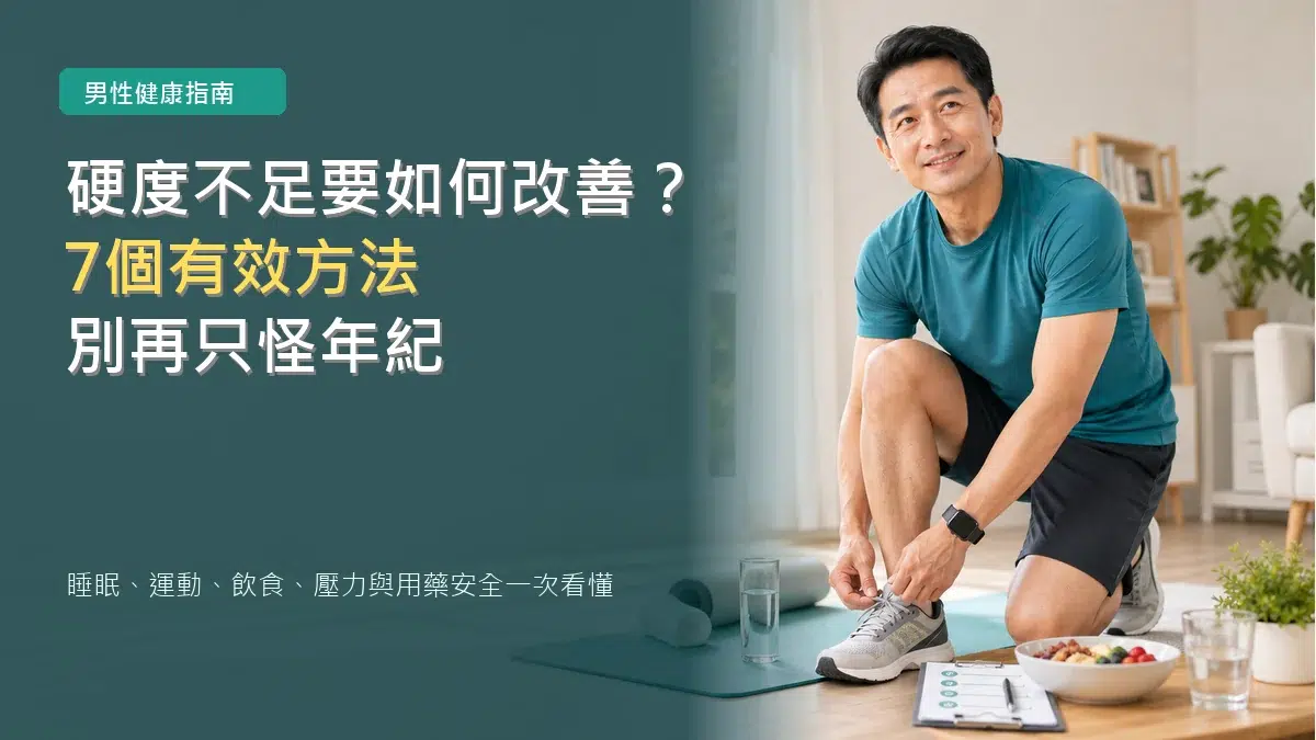 硬度不足要如何改善？7個有效方法，別再只怪年紀