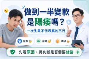 做到一半變軟是陽痿嗎？一次失敗不代表真的不行